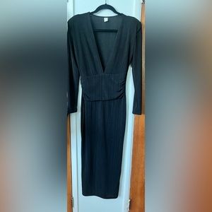Amazon midi long sleeve black dress! Never worn!